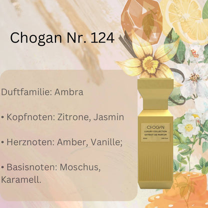 Luxury Unisex Parfüm - Chogan Nr. 124 **Zeta** - Sparfüm - Home of Fragrances