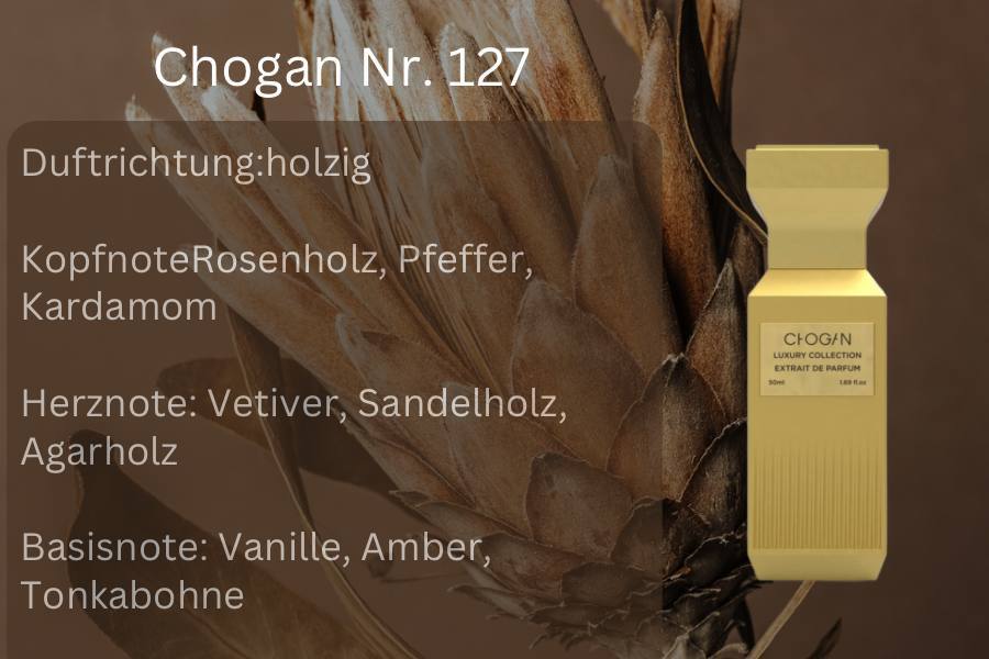 Luxury Unisex Parfüm - Chogan Nr. 127 **Oud Wood** - Sparfüm - Home of Fragrances