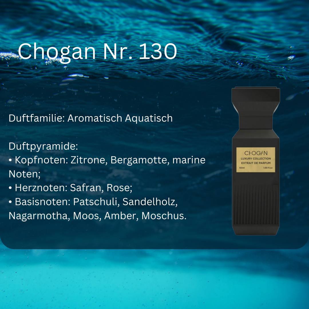 Luxury Unisex Parfüm - Chogan Nr. 130 **Megamare** - Sparfüm - Home of Fragrances