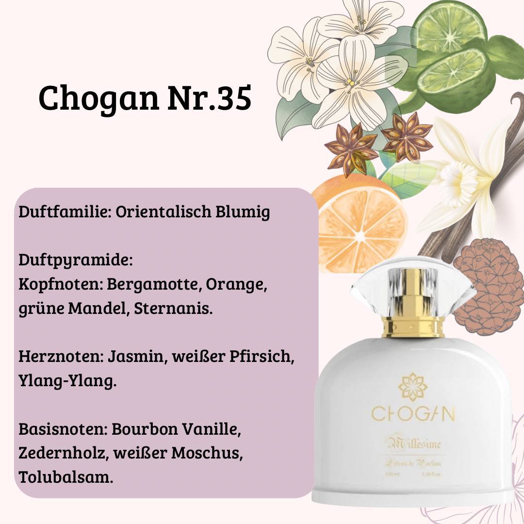 Damen Parfüm - Chogan Nr. 35 **Mandorlo di Sicilia** - Sparfüm - Home of Fragrances