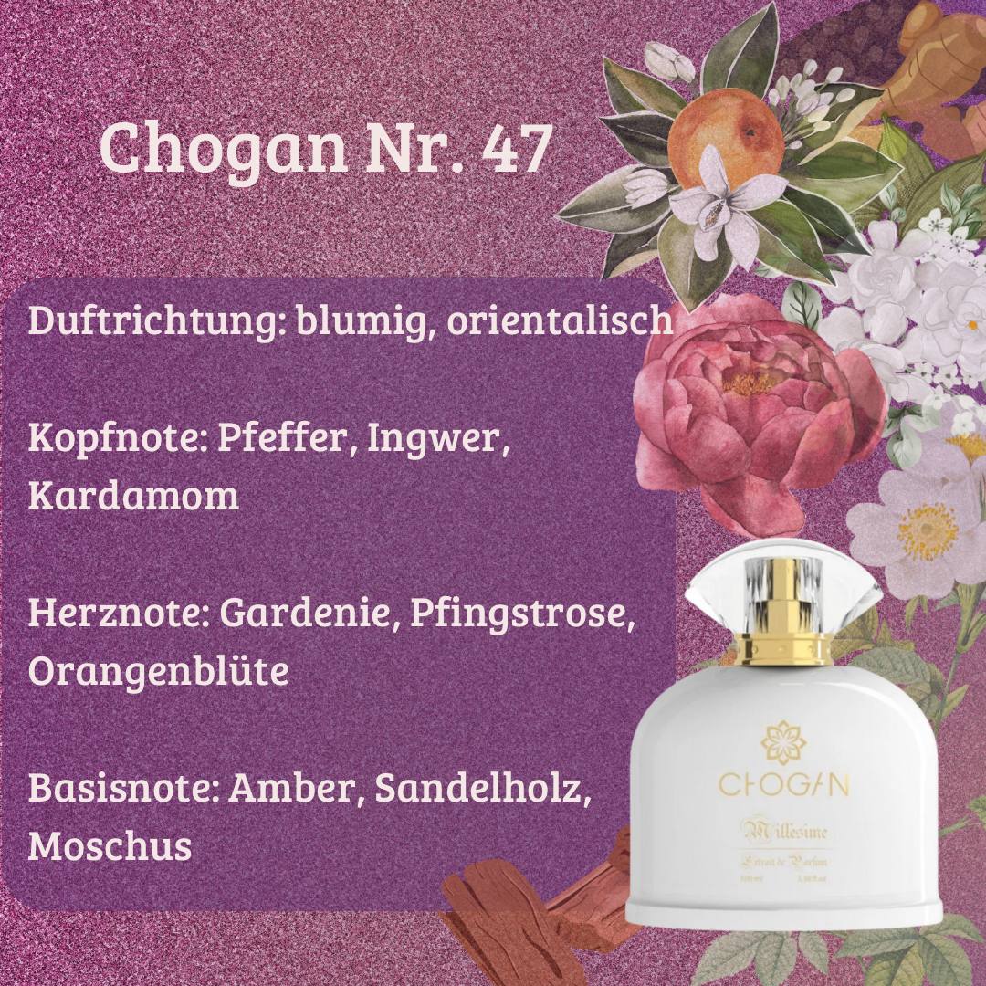 Damen Parfüm - Chogan Nr. 47 **Chrystal Noir** - Sparfüm - Home of Fragrances